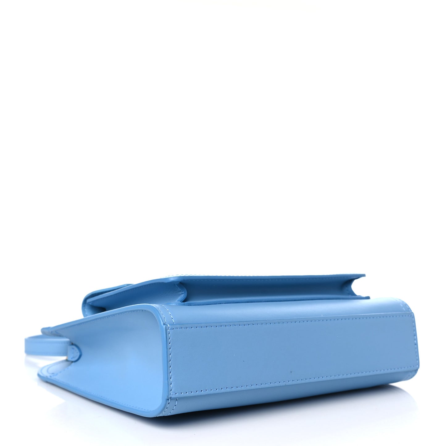 Smooth Calfskin Mini Pocket Bag Blue Topaz