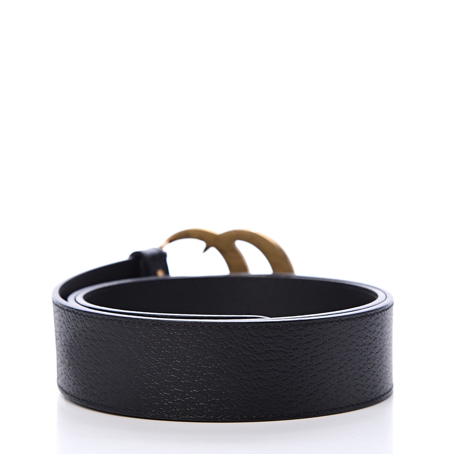 Gucci Textured Calfskin Double G 40mm Belt 95 38 Black 2 of 7