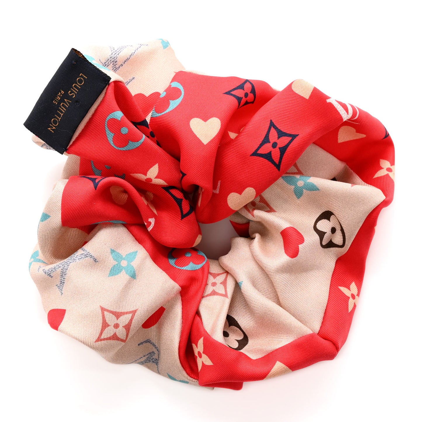Silk Game On Chouchou Trop Chou Scrunchie Red