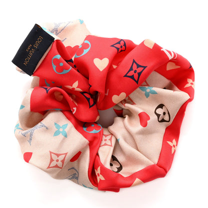Louis Vuitton Silk Game On Chouchou Trop Chou Scrunchie Red 2 of 5