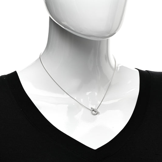 18K White Gold Diamond Finesse Pendant Necklace