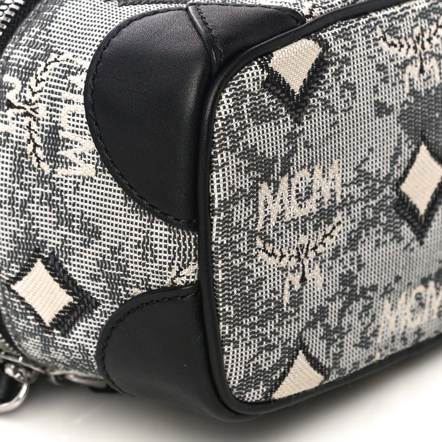 Vintage Jacquard Monogram Rockstar Vanity Case Grey