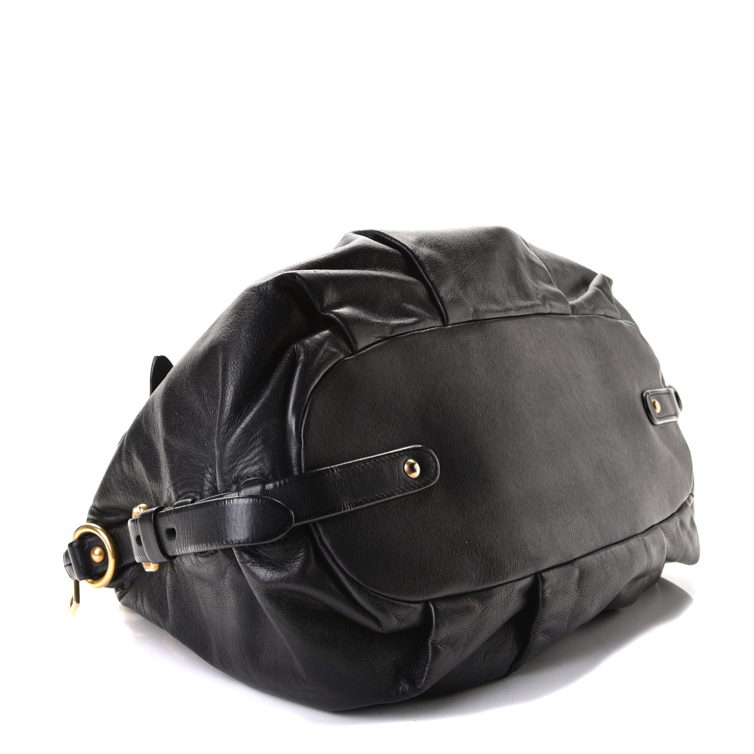 Prada Vitello Soft Shopping Satchel Black 3 of 7