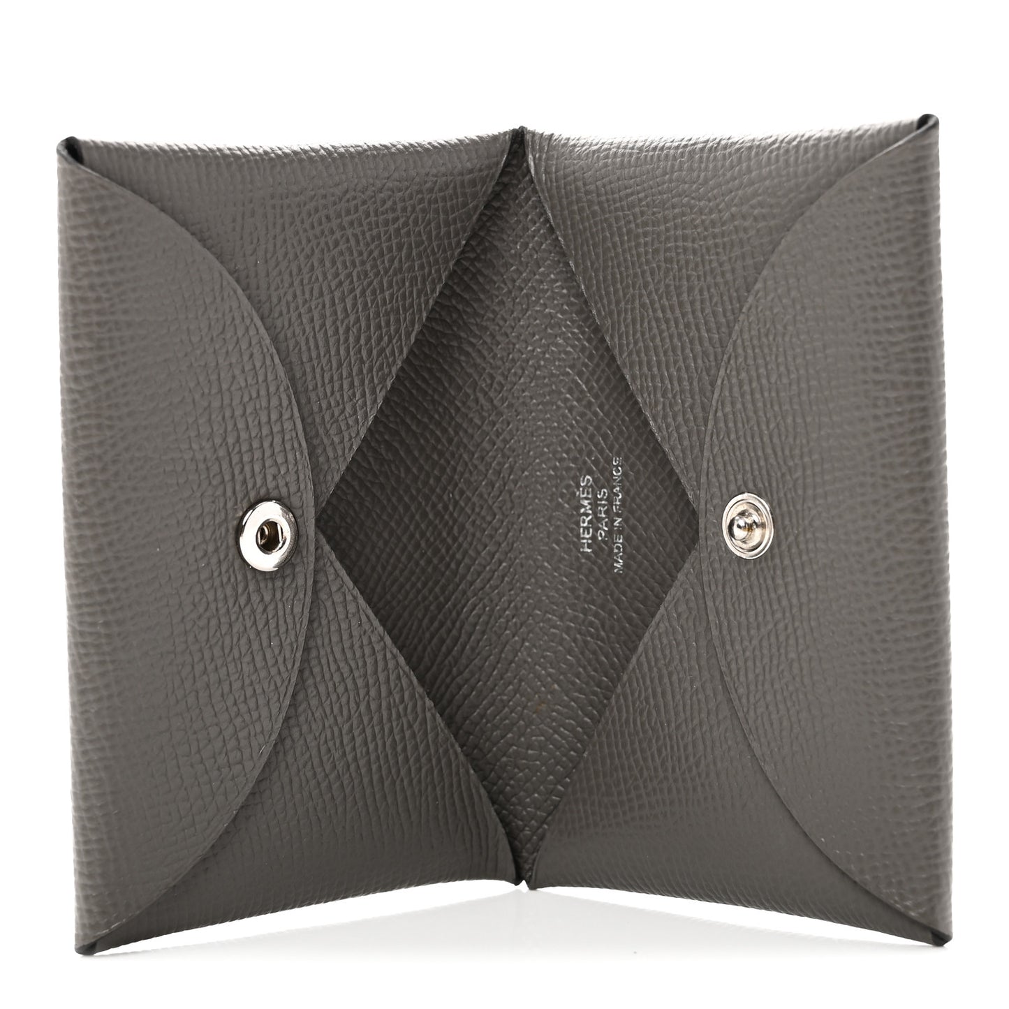 Epsom Calvi Card Case Gris Meyer