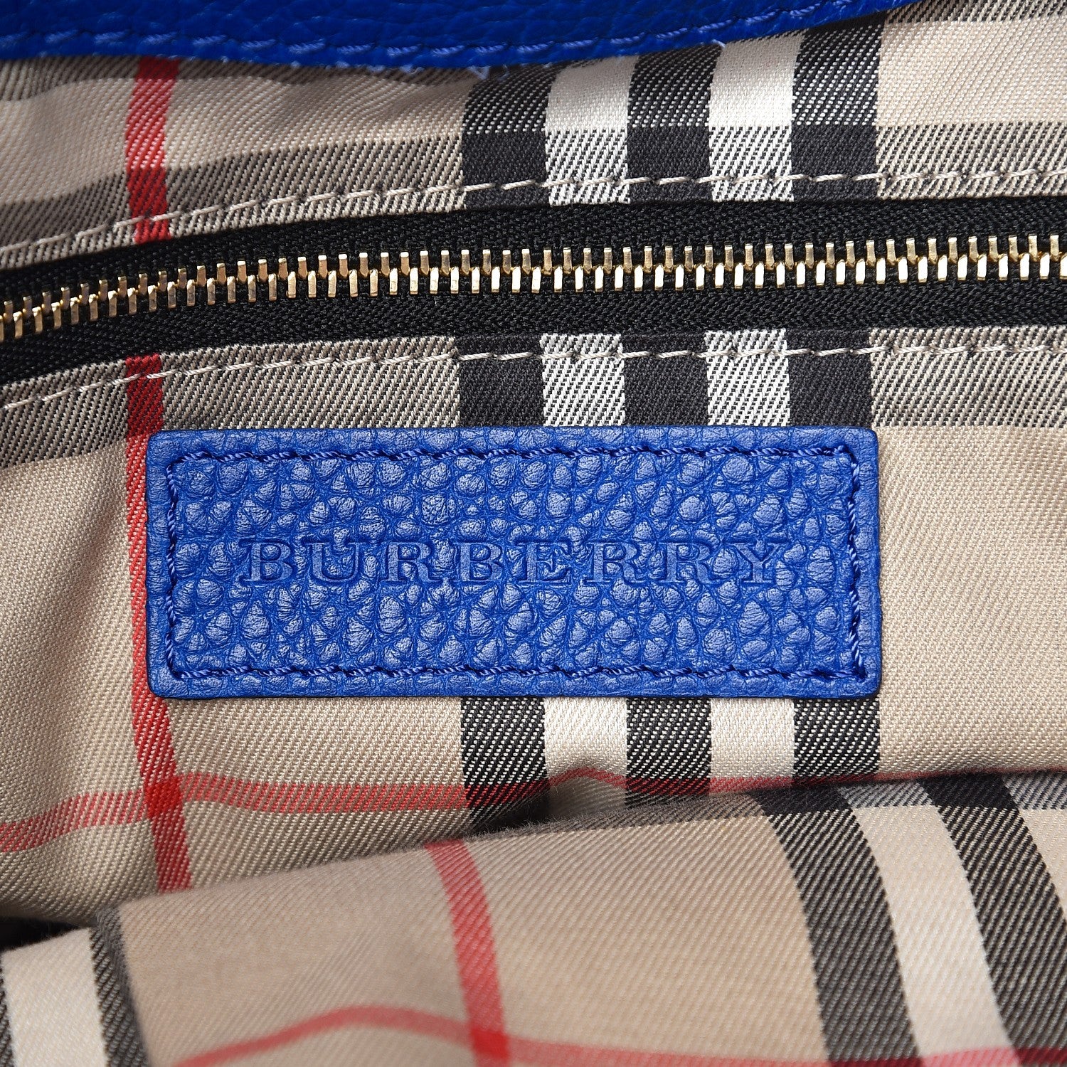 Burberry Grainy Calfskin Medium Baynard Tote Brilliant Blue 6 of 8