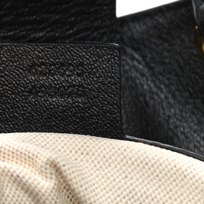 Gucci Calfskin Large Horsebit 1955 Tote Bag Black 7 of 10