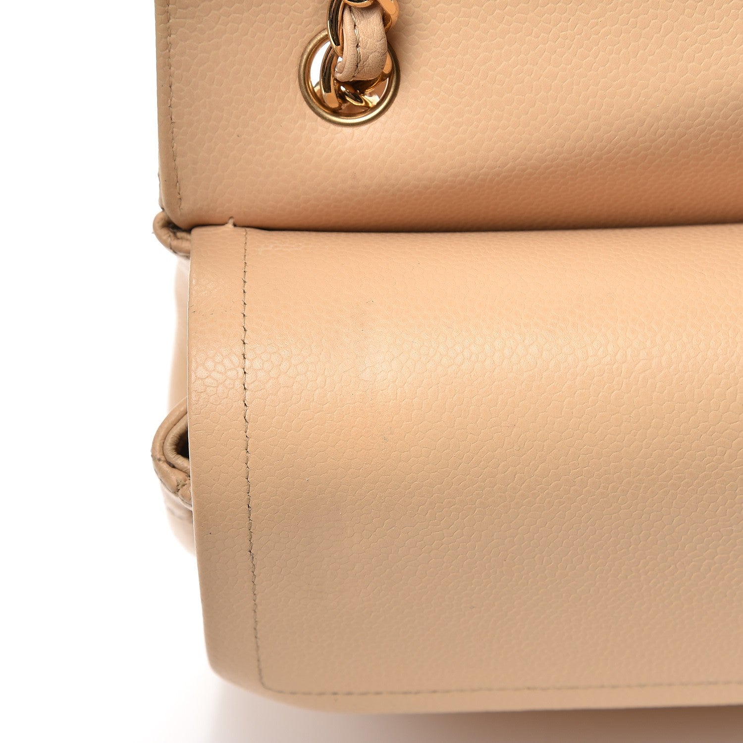 Chanel Caviar Quilted Jumbo Double Flap Beige Clair 9 of 14