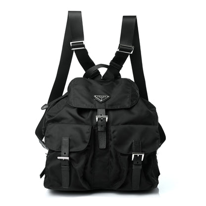 Prada Tessuto Nylon Vela Saffiano Large Backpack Black 1 of 4