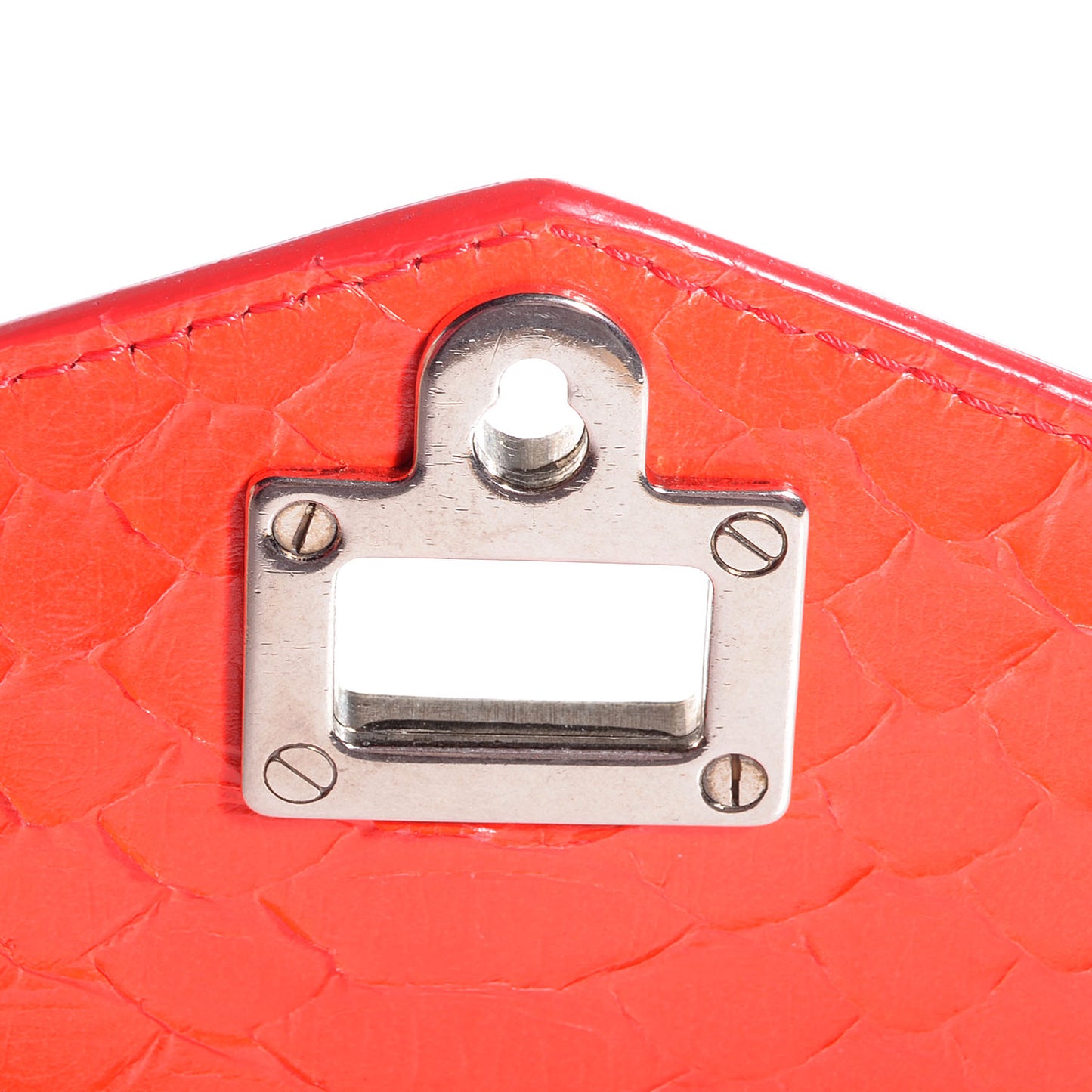 Python PS1 Medium Satchel Lipstick Red