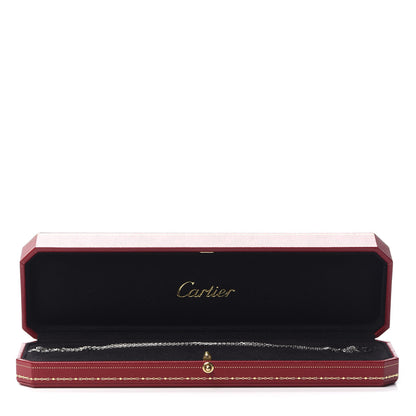Cartier 18K White Gold 2 Diamond LOVE Necklace 7 of 7
