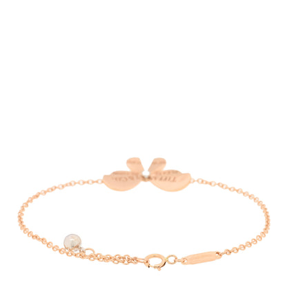 Tiffany 18K Rose Gold Sterling Silver Return to Tiffany Love Bugs Butterfly Bracelet 2 of 3