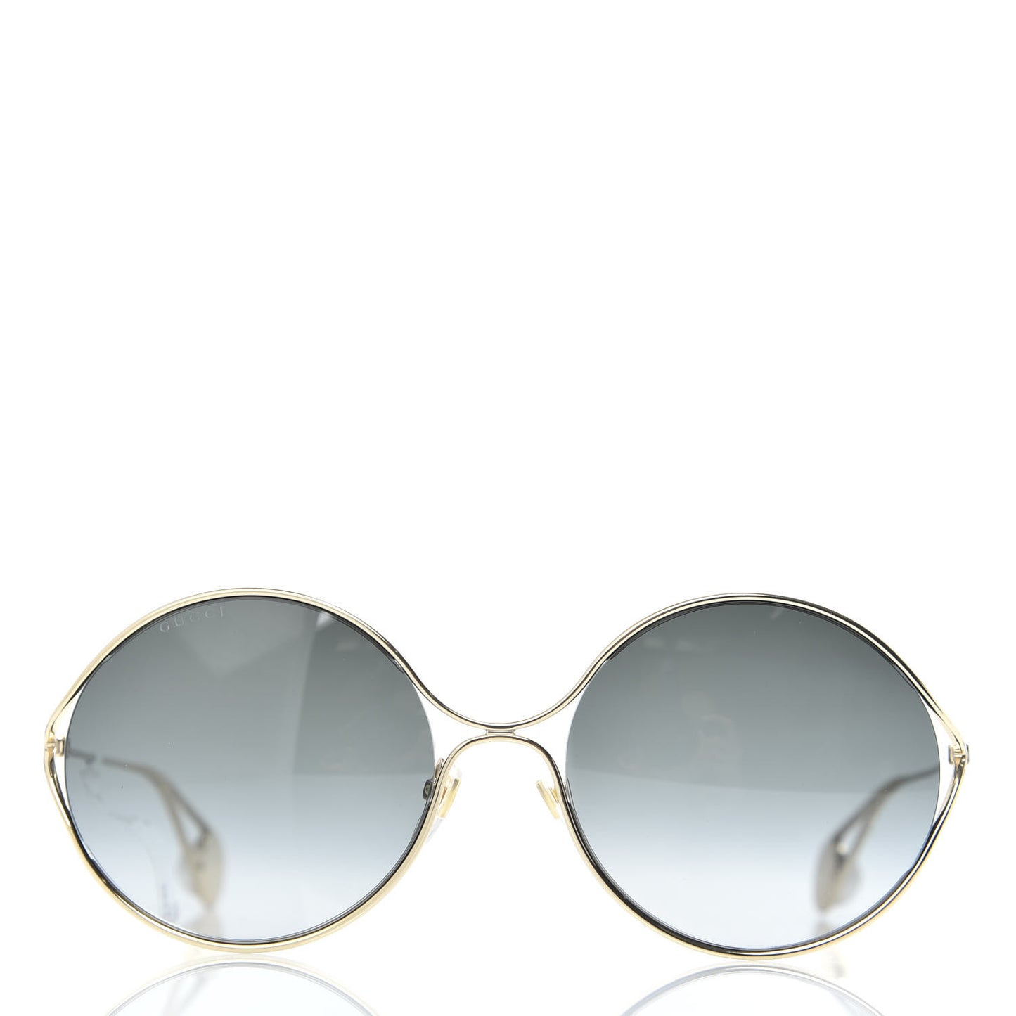 Metal Round Pearl Tip Sunglasses GG0253S Gold