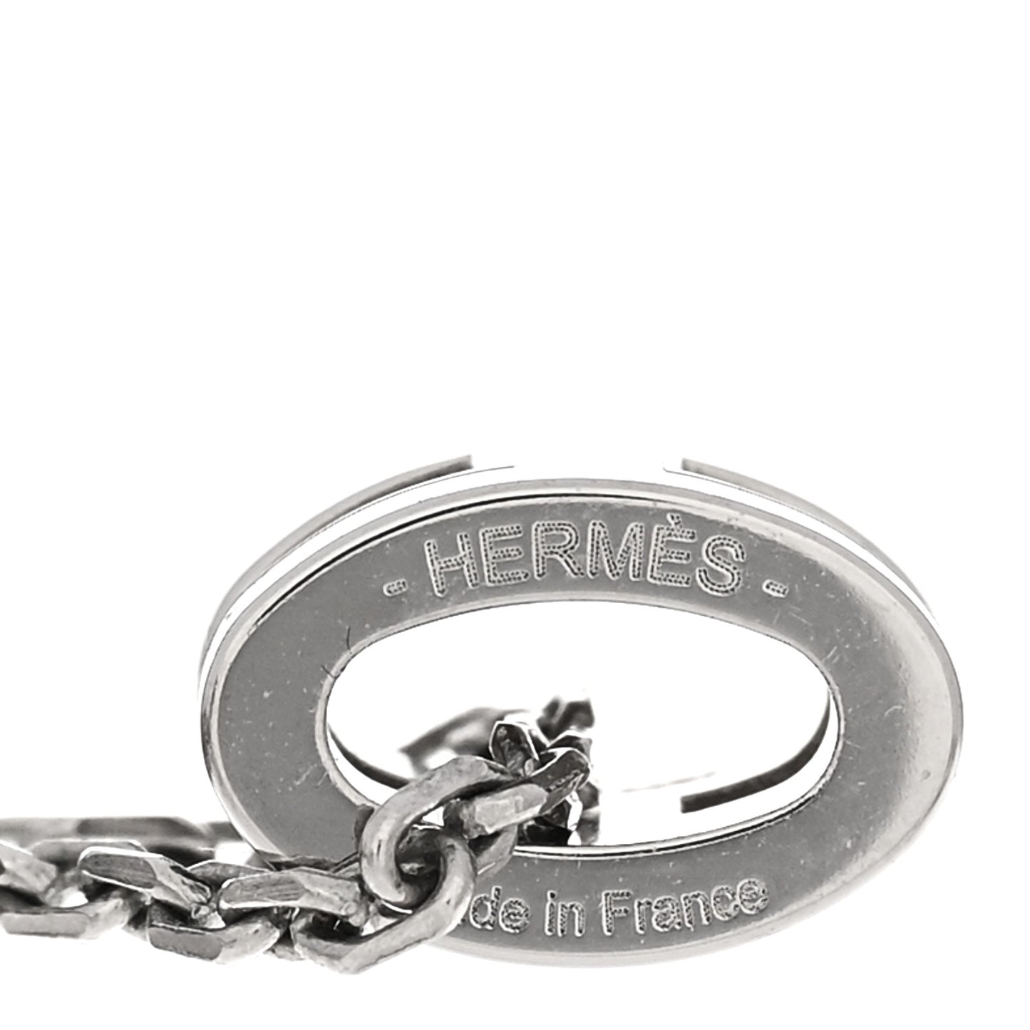 Lacquered Palladium Mini Pop H Pendant Necklace Black