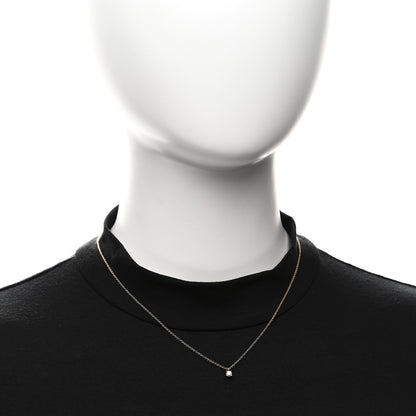 Tiffany 18K Rose Gold Diamond .12ct Solitaire Pendant Necklace 2 of 5