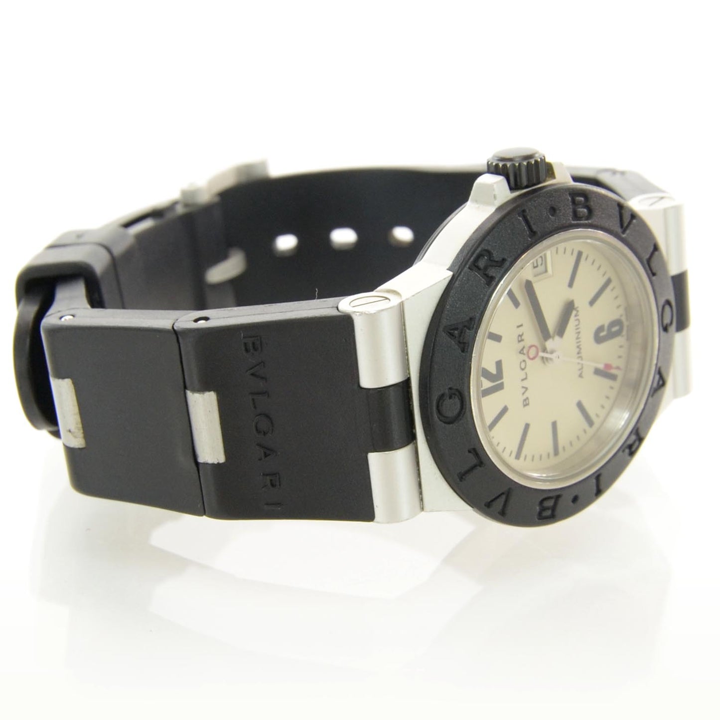 Aluminum Rubber 32mm Diagono Quartz Watch