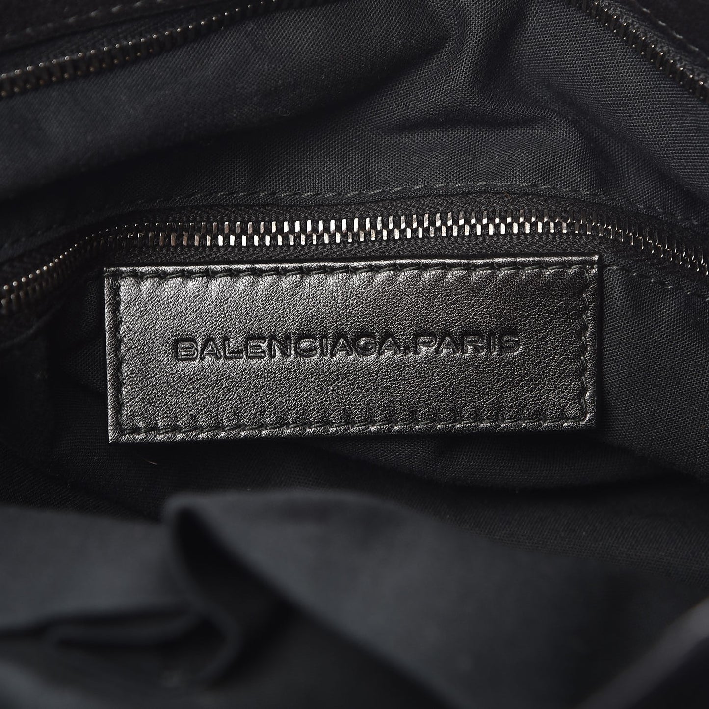 Baby Daim Suede Classic Silver Hardware Velo Black