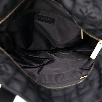 Chanel Nylon Large Travel Tote Black 5 of 14