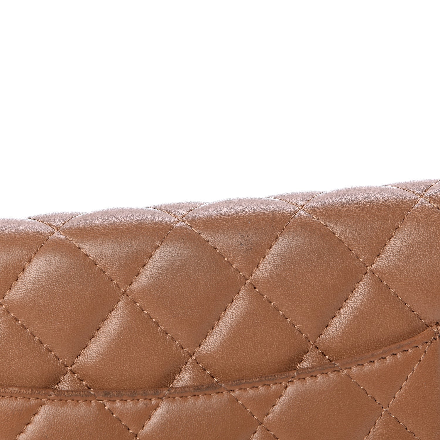 Chanel Lambskin Quilted Wallet on Chain WOC Dark Beige 21 of 23