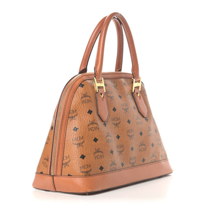 MCM Visetos Heritage Bowler Bag Cognac 2 of 11