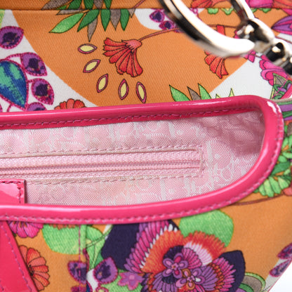 Christian Dior Canvas Floral Saddle Bag Multicolor 12 of 13