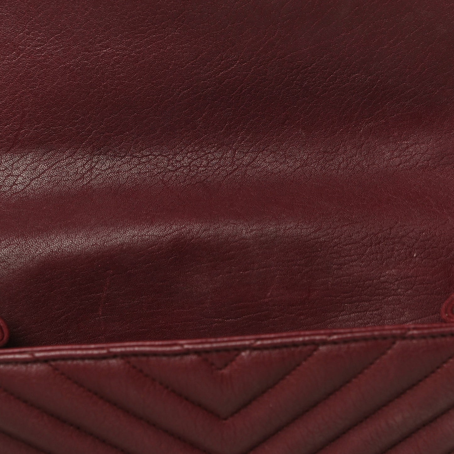 Sheepskin Matelasse Chevron Monogram Medium College Bag Rouge Legion