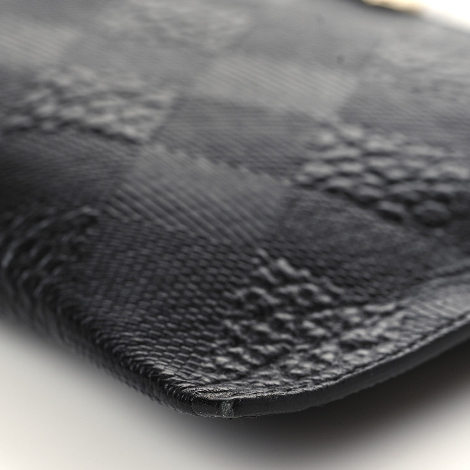 Burberry Signature Grain Calfskin Check Embossed Peyton Crossbody Clutch Bag Black 9 of 9