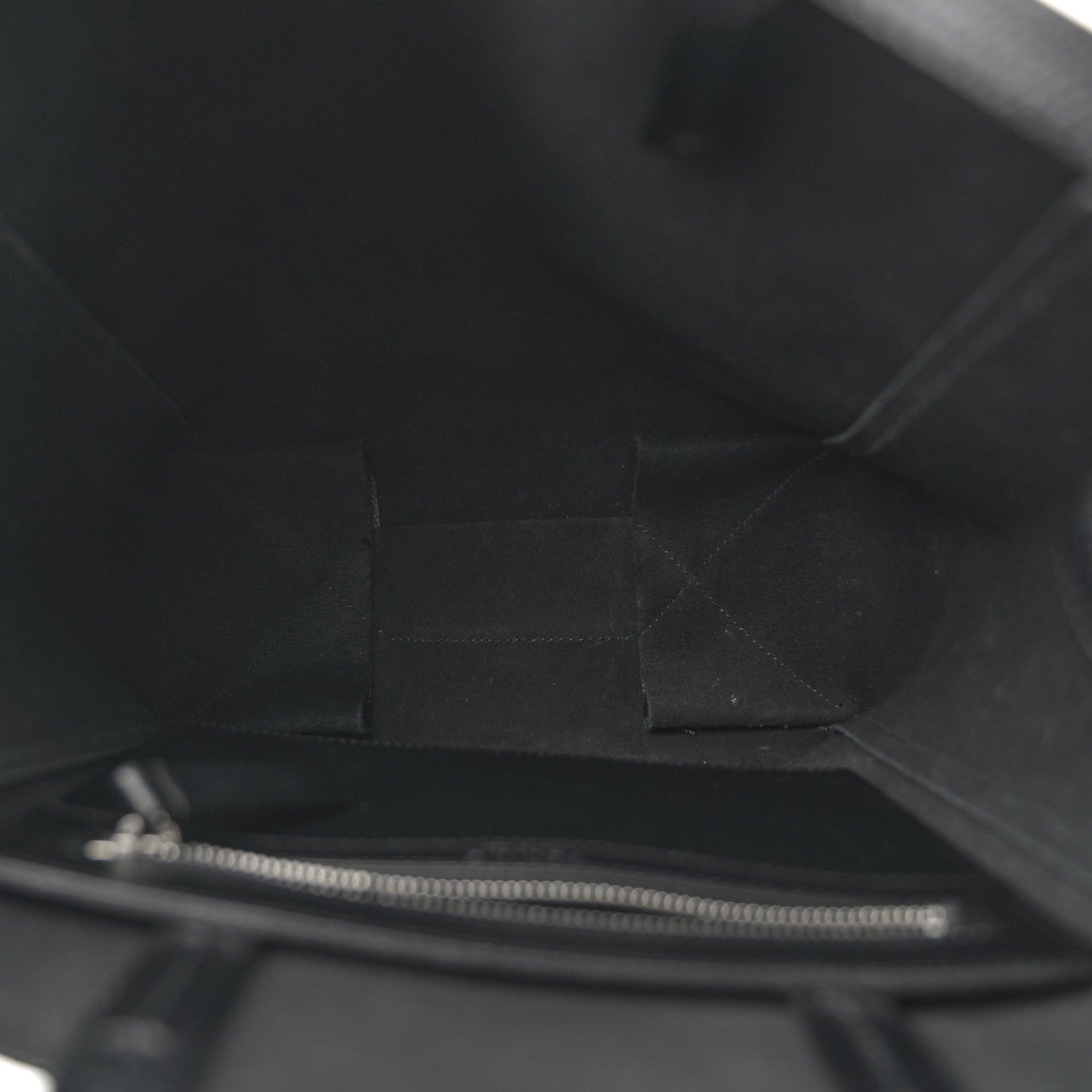 Celine Grained Calfskin Small Vertical Cabas Black 5 of 11