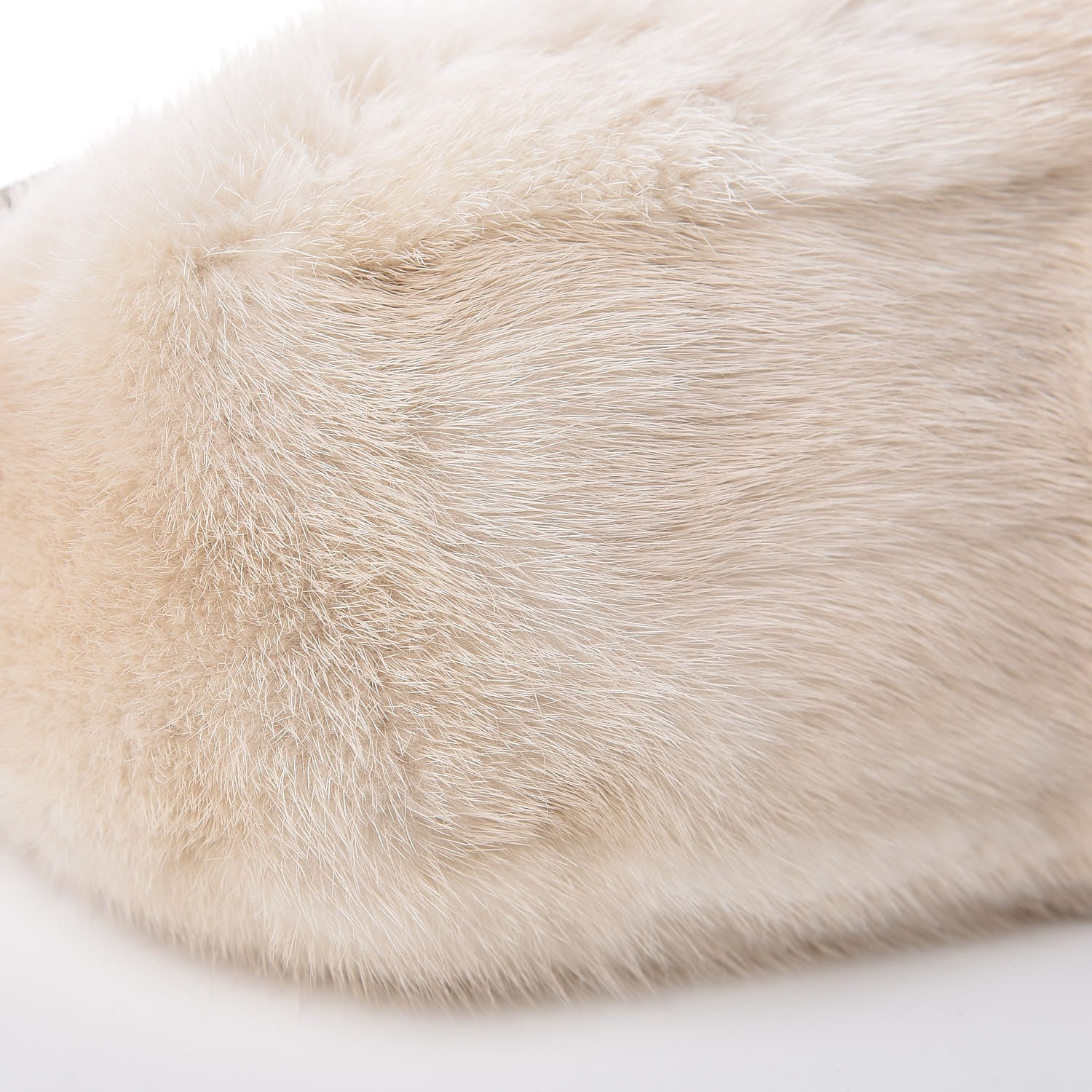 Miu Miu Rabbit Fur Lizard Crystal Shoulder Bag Avorio 8 of 9