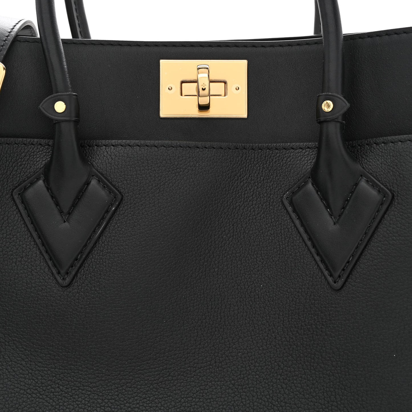 Calfskin Monogram Tufting On My Side Black