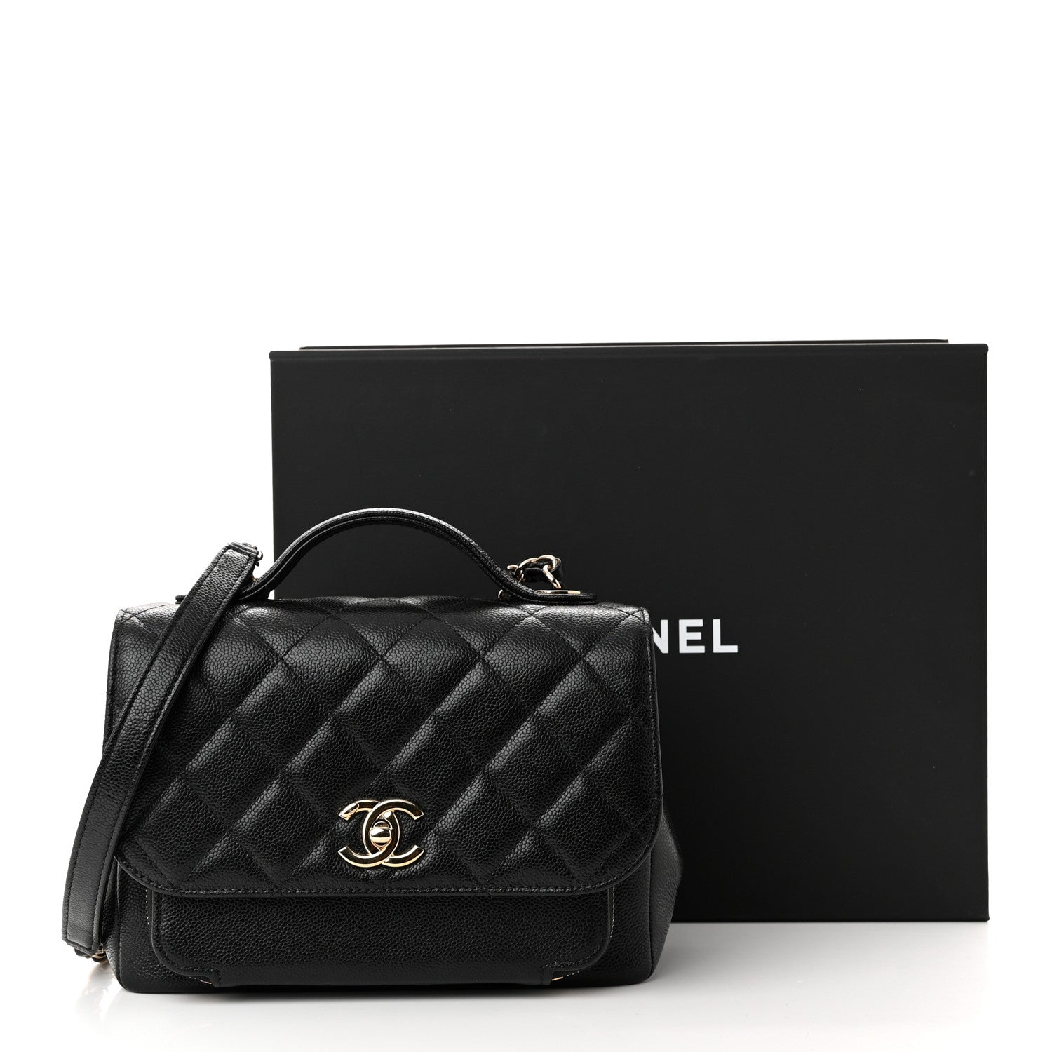 Chanel Caviar Quilted Medium Business Affinity Flap Black 11 of 11