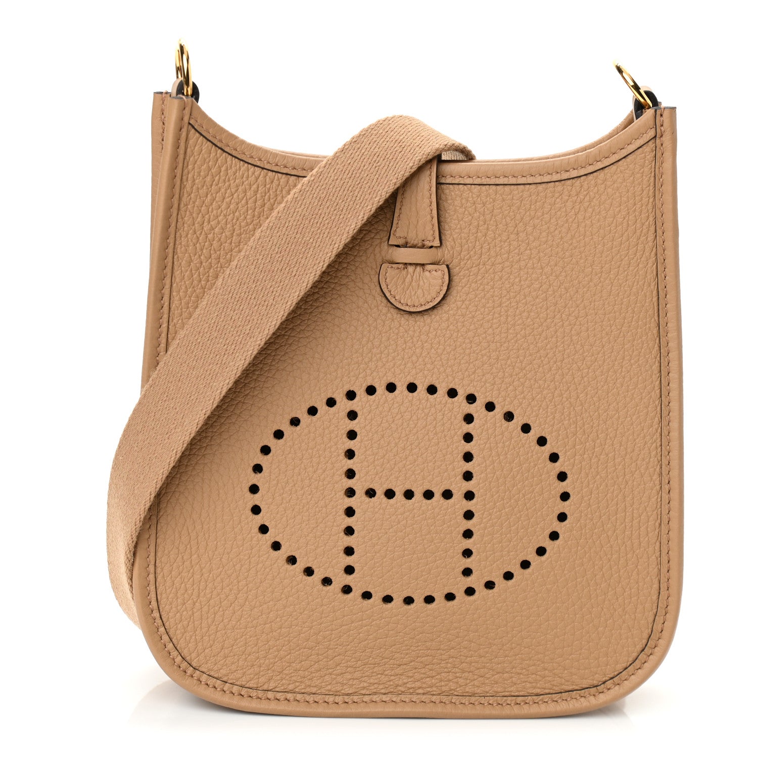 Hermes Taurillon Clemence Amazone Evelyne TPM Chai 1 of 11