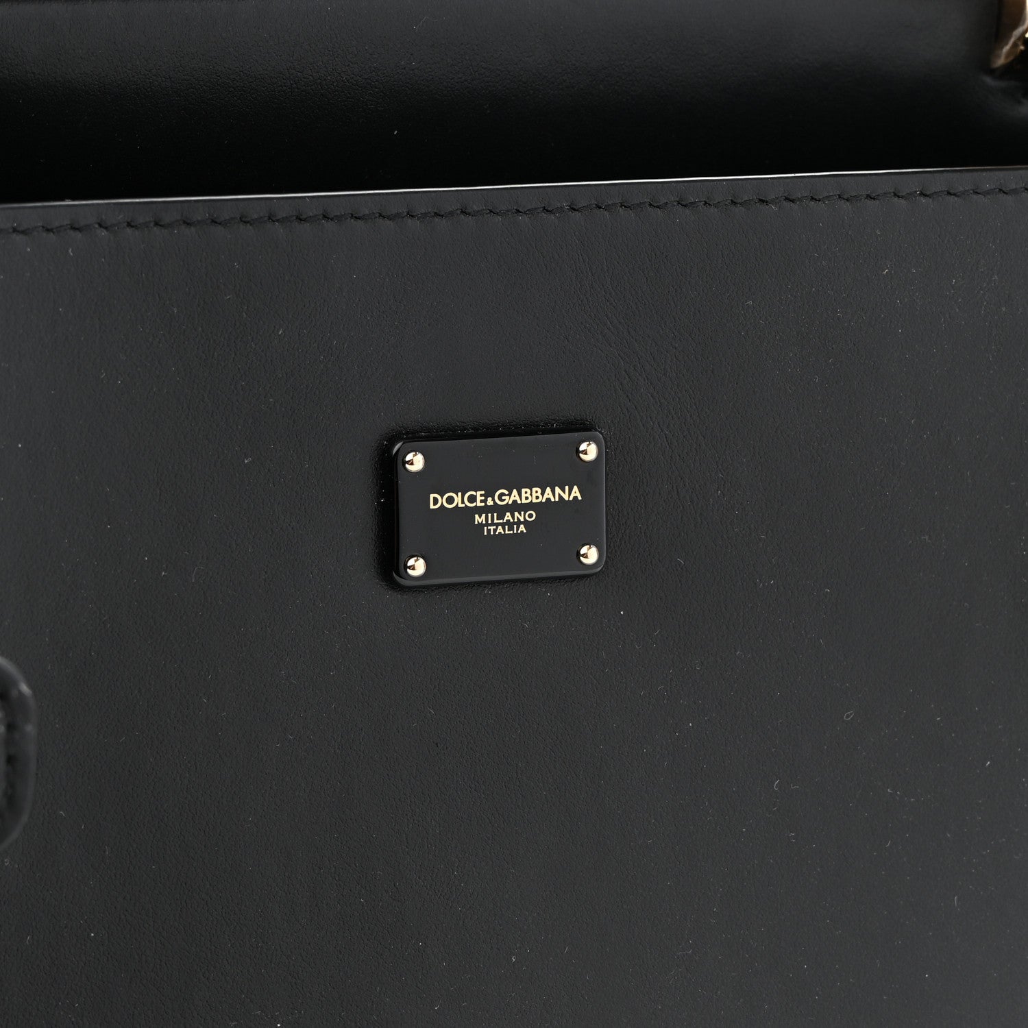 Dolce & Gabbana Calfskin Sicily 62 Black 6 of 8