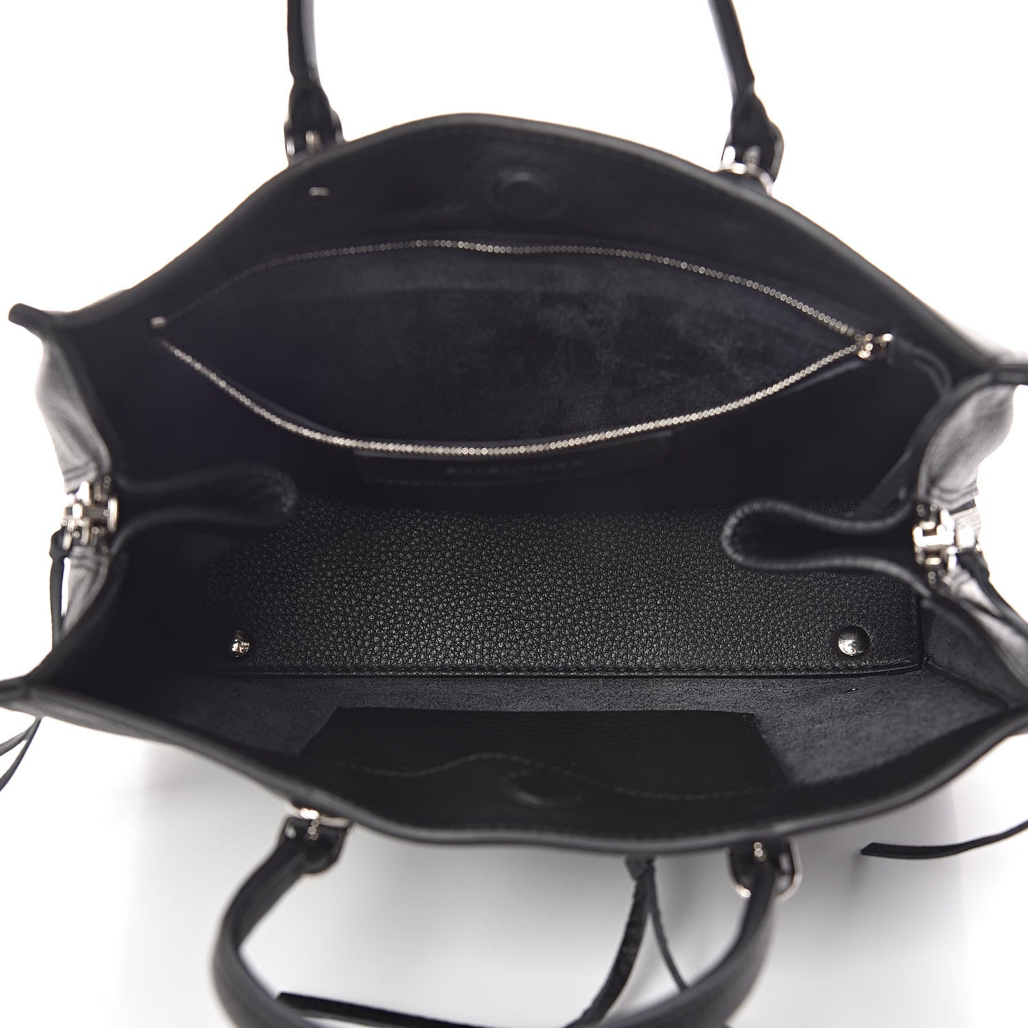 Balenciaga Veau Papier A6 Zip Around Tote Black 5 of 10