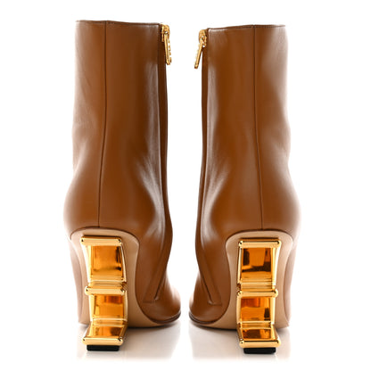 Fendi Nappa Fendi First 95mm Booties 38 Caramello 5 of 10