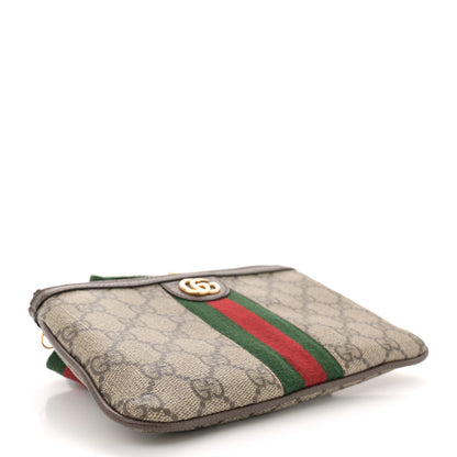 Gucci GG Supreme Monogram Web Ophidia Utility Belt Bag 85 34 Beige Ebony New Acero 4 of 11