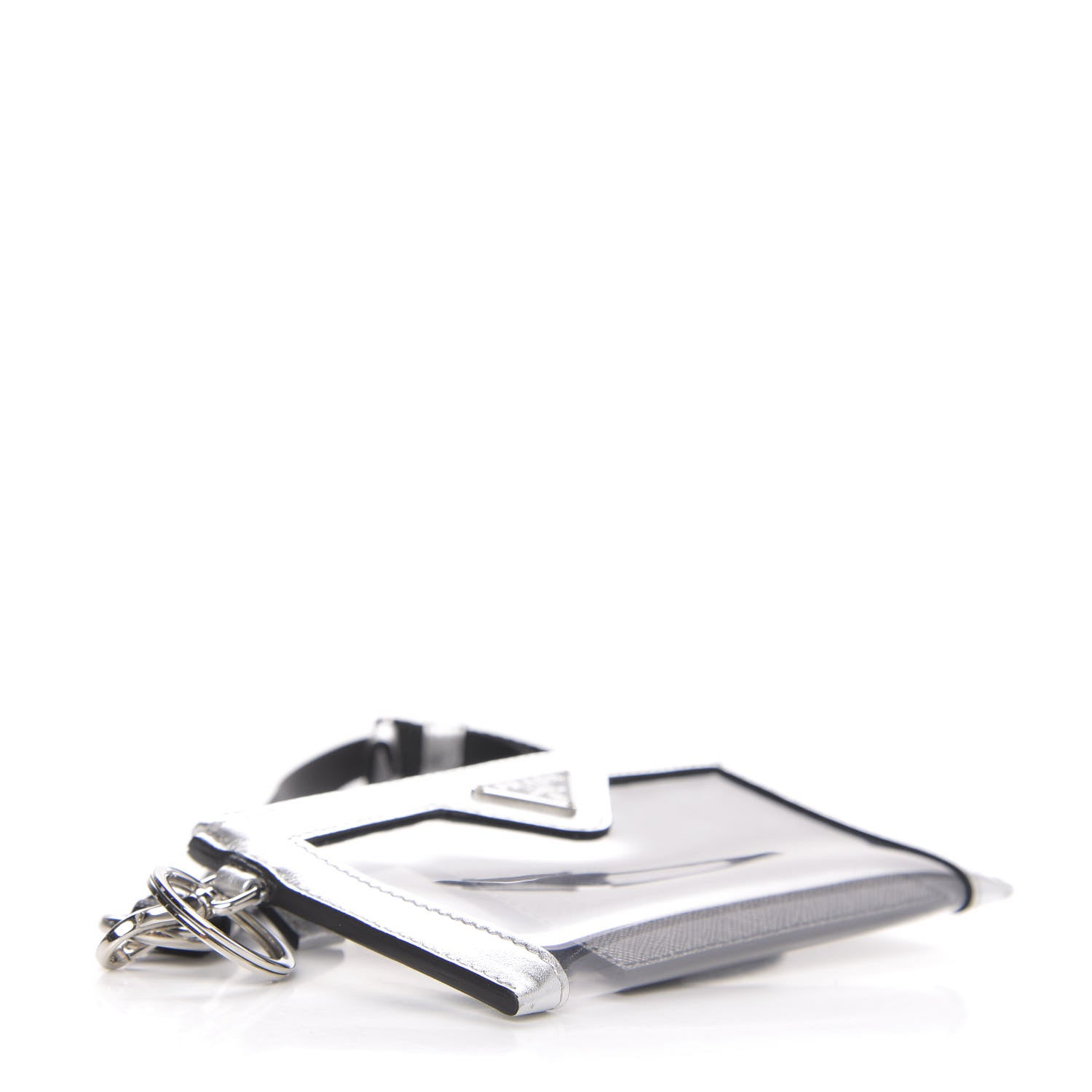 Prada Vernice Plexiglass Card Holder Argento 4 of 9
