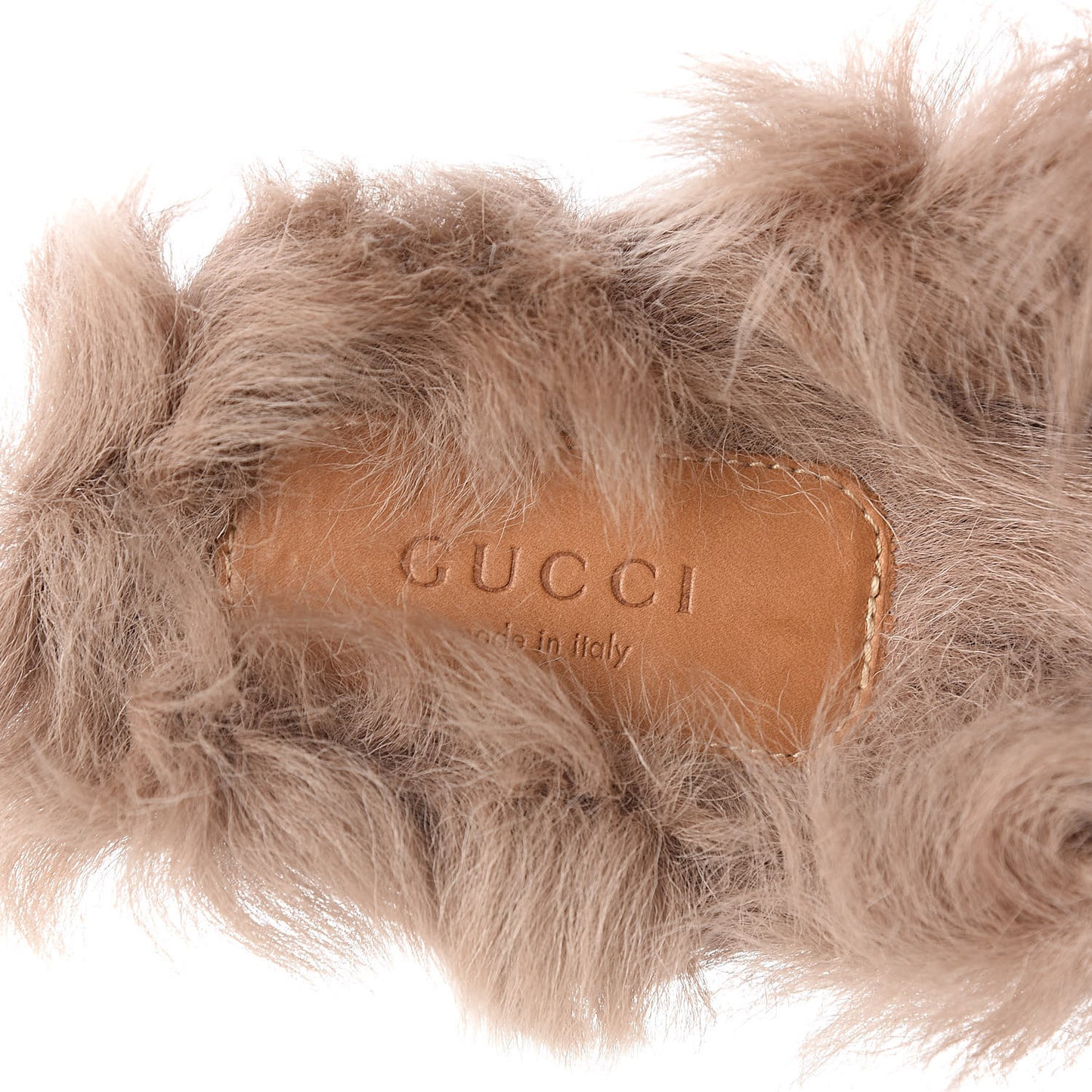 Velvet Fur Womens Princetown Slippers 35 Fucsia Violet Cyclamen Natural