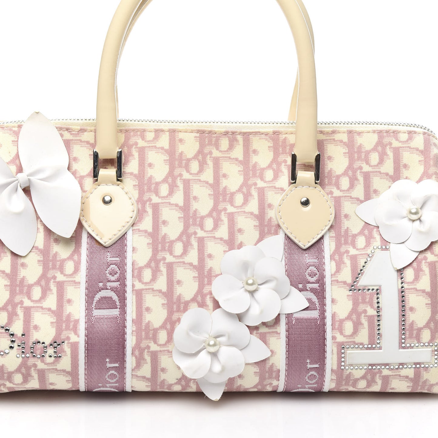 Monogram Girly Boston Pink