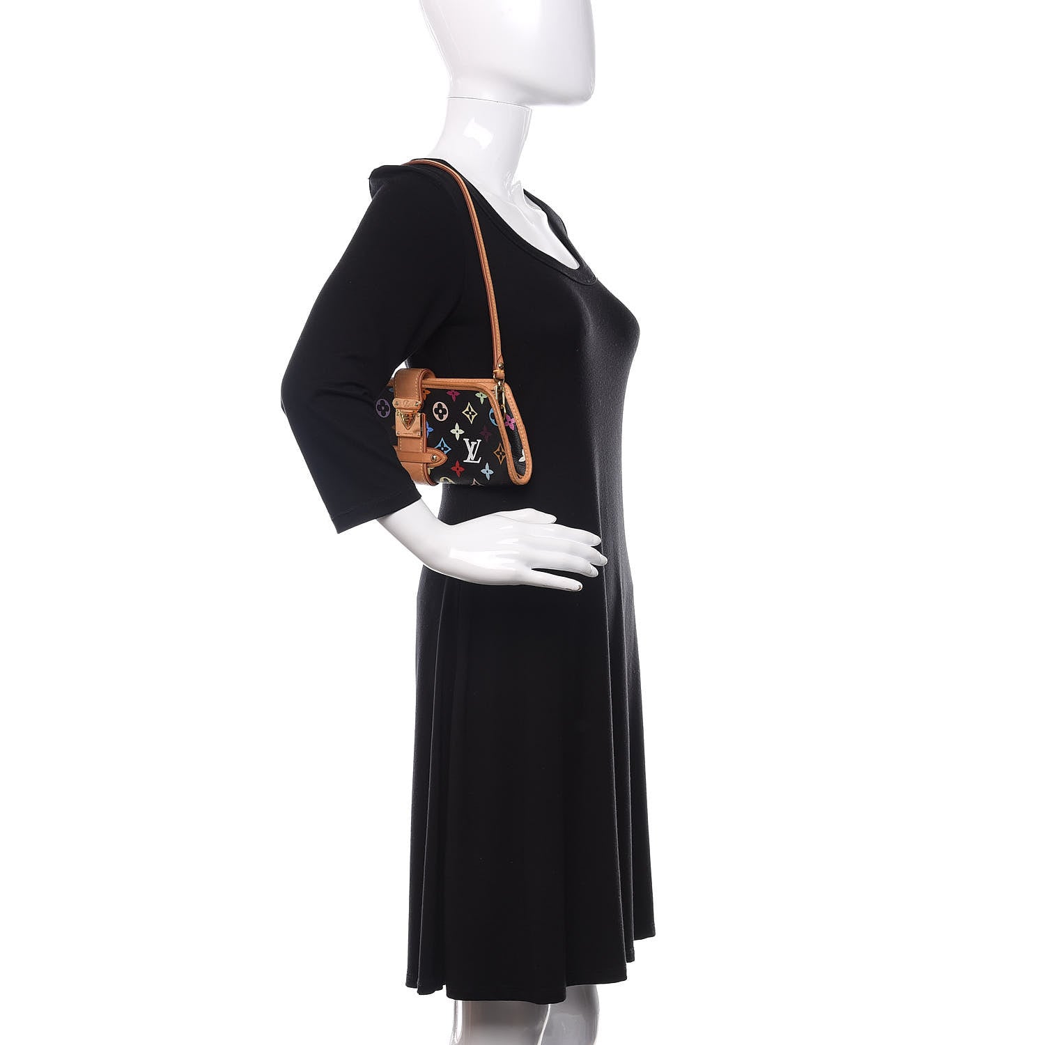 Louis Vuitton Monogram Multicolor Shirley Black 2 of 14