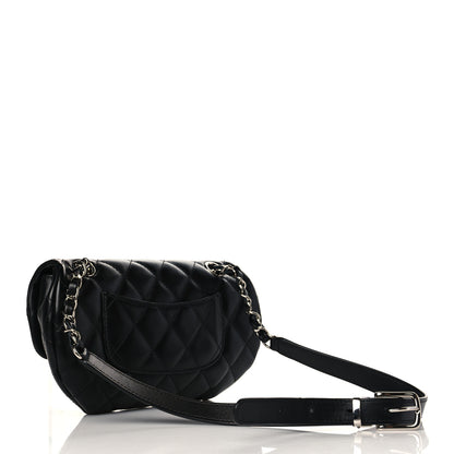 Chanel Calfskin Quilted CC Uniform Flap Belt Bag Black 2 of 10