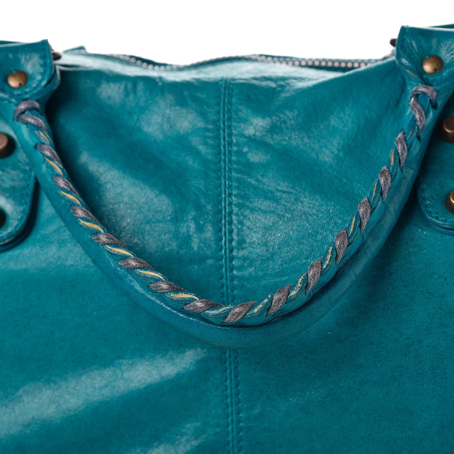 Agneau Classic Hardware Weekender Turquoise