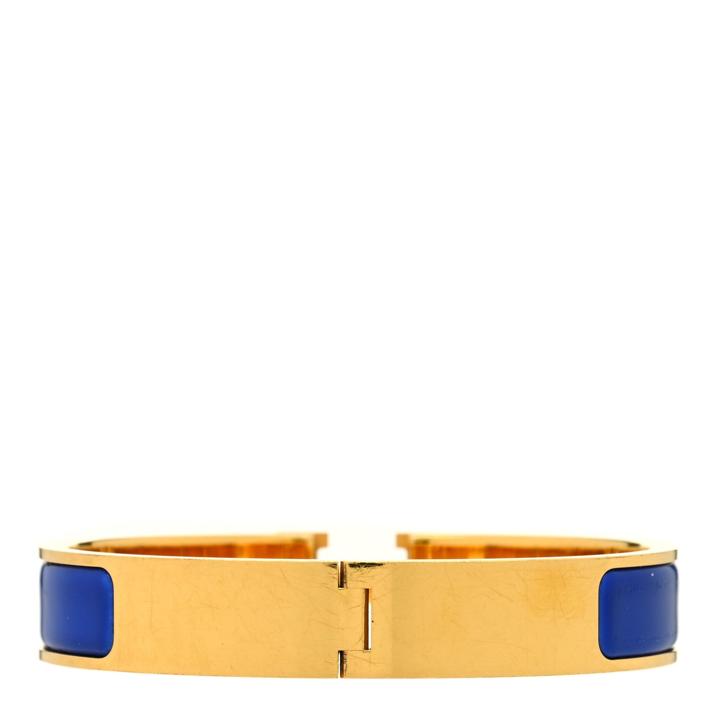 Enamel Narrow Clic Clac H Bracelet GM Bleu Royal