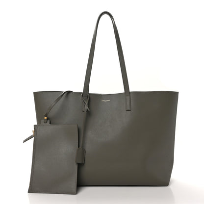 Saint Laurent Calfskin Large Shopping Tote Kaki Militaire 3 of 11
