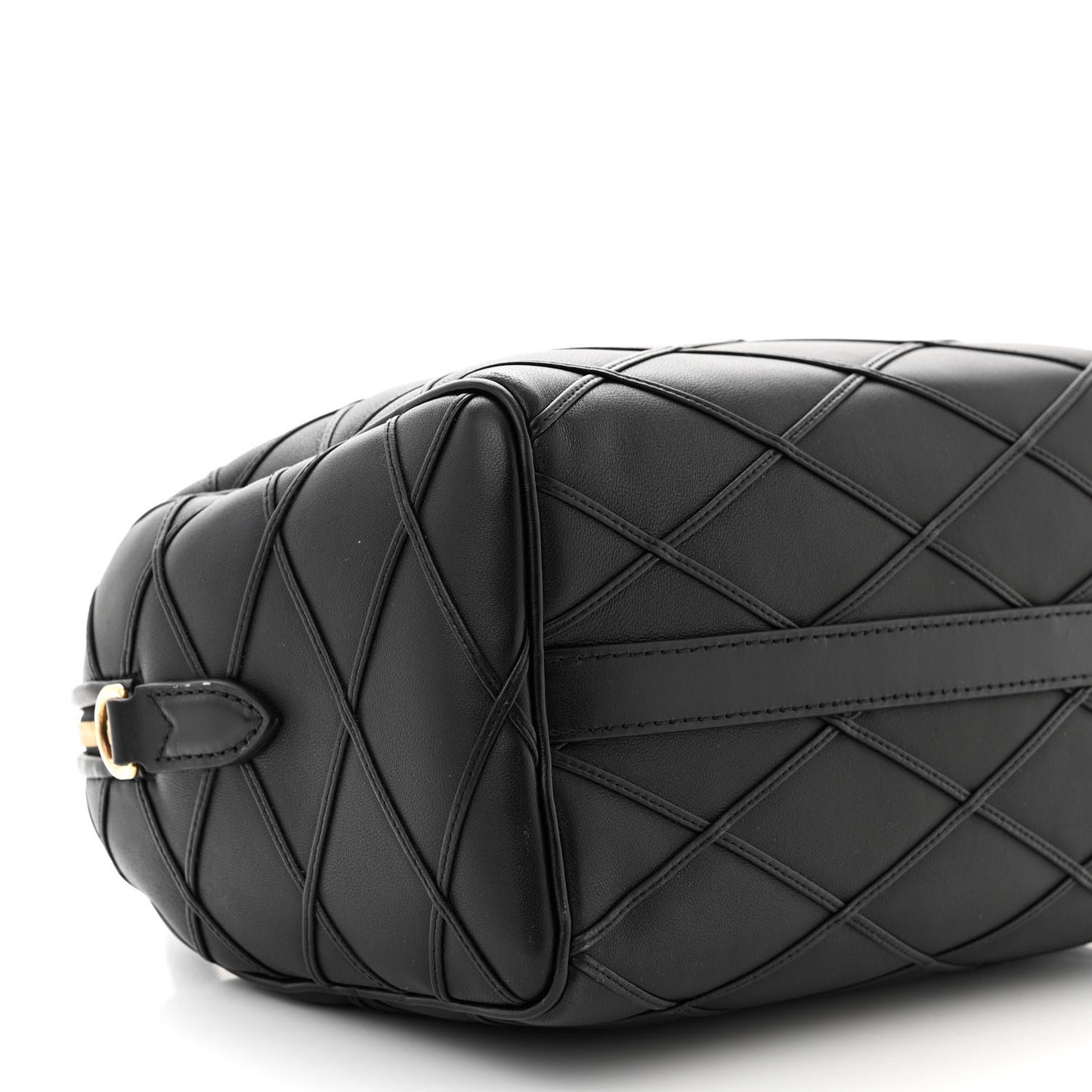 LOUIS VUITTON Lambskin Malletage Speedy Bandouliere 25 Black