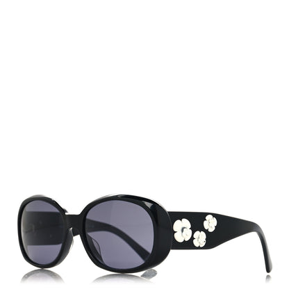 Chanel Camellia CC Sunglasses 5113 Black 1 of 8