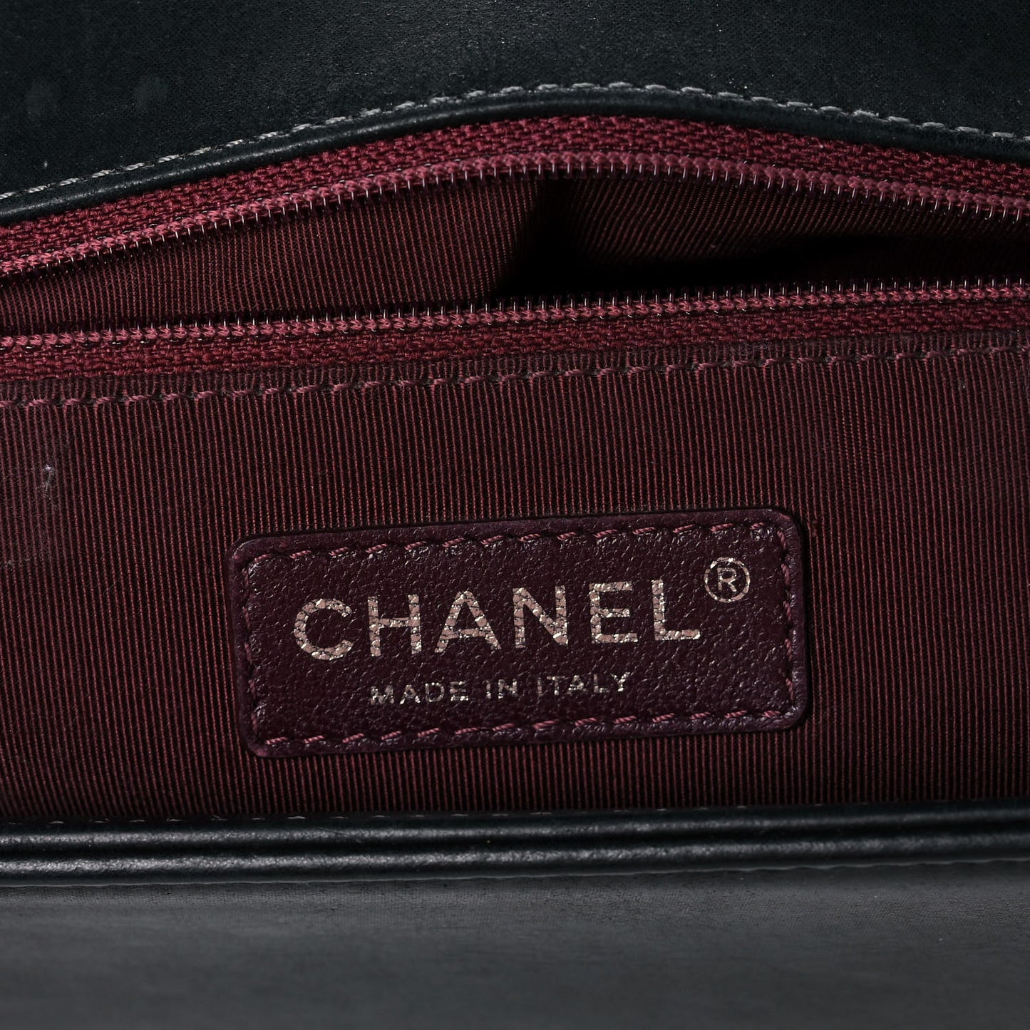 Calfskin Quilted Stitched New Medium Boy Flap Dark Navy Blue