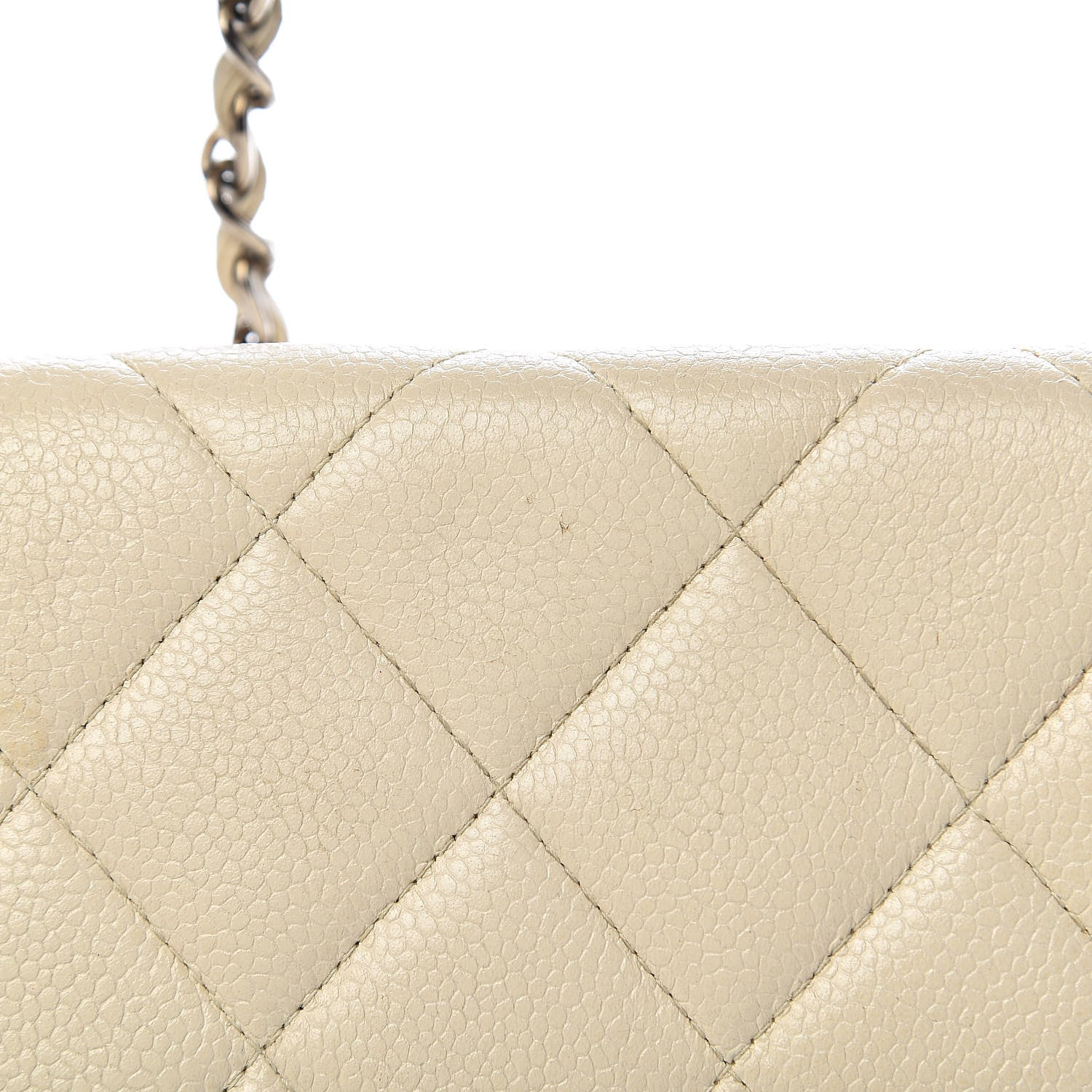 Chanel Caviar Quilted Small Single Flap Light Beige 15 of 21