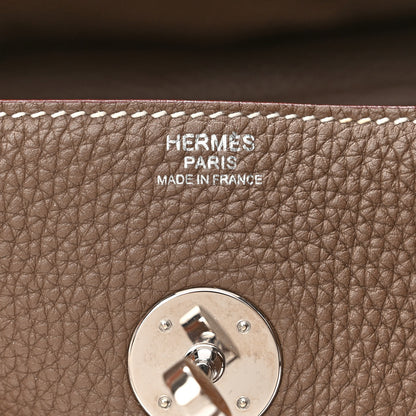 Hermes Taurillon Clemence Lindy 30 Etoupe 6 of 11
