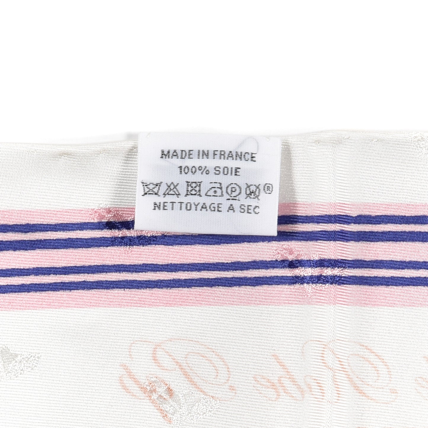 Silk Garde Robe Pop Charm Triangle Scarf 70 Multicolor White