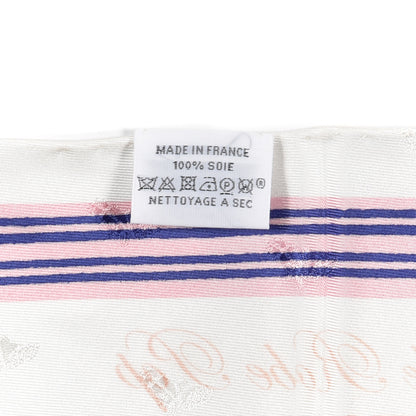 Hermes Silk Garde Robe Pop Charm Triangle Scarf 70 Multicolor White 5 of 6